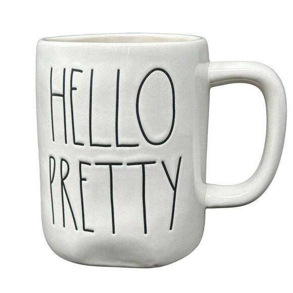 Rae Dunn Other - Rae Dunn HELL0 PRETTY Mug Large Coffee Cup Ceramic Magenta LL Farmhouse Gift New